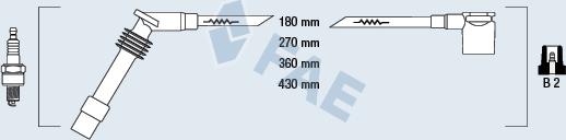 FAE 85085 - Комплект проводов зажигания autosila-amz.com