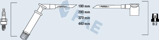 FAE 85100 - Комплект проводов зажигания autosila-amz.com