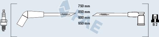 FAE 85114 - Комплект проводов зажигания autosila-amz.com