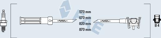 FAE 85110 - Комплект проводов зажигания autosila-amz.com