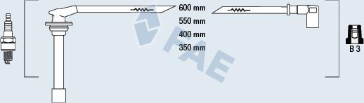 FAE 85830 - Комплект проводов зажигания autosila-amz.com