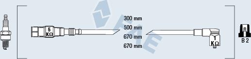 FAE 85875 - Комплект проводов зажигания autosila-amz.com