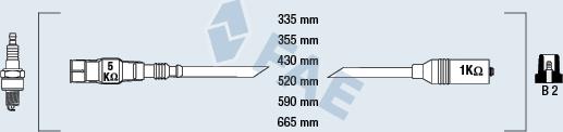 FAE 85878 - Комплект проводов зажигания autosila-amz.com