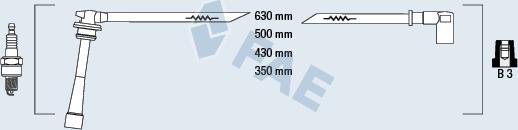 FAE 85391 - Комплект проводов зажигания autosila-amz.com