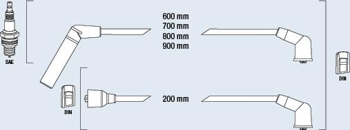 FAE 85398 - Комплект проводов зажигания autosila-amz.com