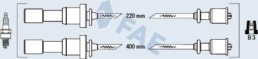 FAE 85393 - Комплект проводов зажигания autosila-amz.com