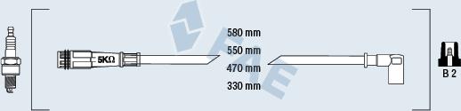 FAE 86040 - Комплект проводов зажигания autosila-amz.com