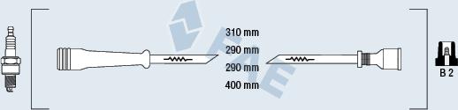 FAE 86000 - Комплект проводов зажигания autosila-amz.com