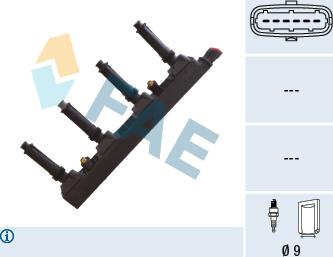 FAE 80465 - Катушка зажигания autosila-amz.com