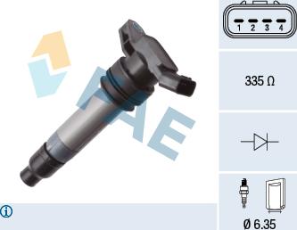 FAE 80462 - Ignition Coil autosila-amz.com