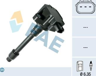 FAE 80405 - Катушка зажигания autosila-amz.com