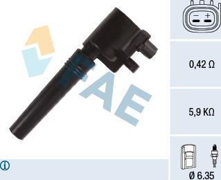 FAE 80400 - Ignition Coil autosila-amz.com