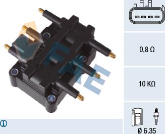 FAE 80415 - Катушка зажигания autosila-amz.com