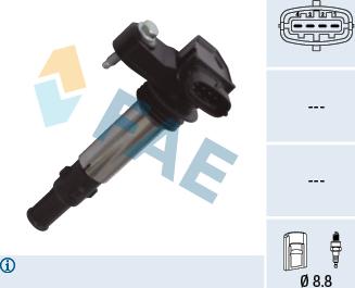 FAE 80355 - Катушка зажигания autosila-amz.com