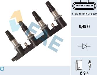 FAE 80353 - Катушка зажигания autosila-amz.com