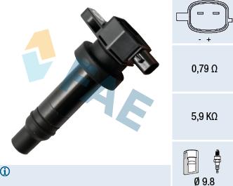 FAE 80332 - Катушка зажигания autosila-amz.com