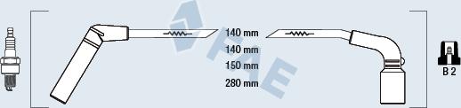 FAE 83566 - Комплект проводов зажигания autosila-amz.com