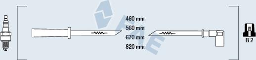 FAE 83330 - Комплект проводов зажигания autosila-amz.com