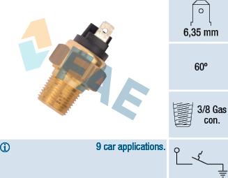 FAE 35960 - Датчик, температура охлаждающей жидкости autosila-amz.com