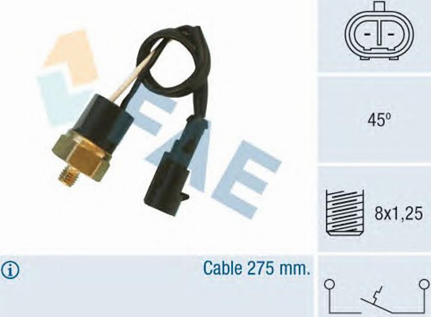 FAE 35860 - Датчик, температура охлаждающей жидкости autosila-amz.com