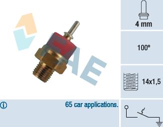 FAE 35770 - Датчик, температура охлаждающей жидкости autosila-amz.com