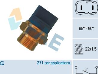 FAE 36370 - Термовыключатель, вентилятор радиатора / кондиционера autosila-amz.com