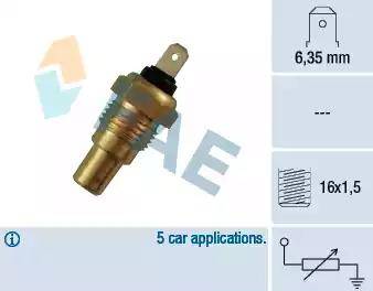 FAE 31480 - Датчик, температура охлаждающей жидкости autosila-amz.com