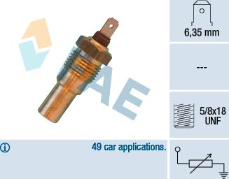 FAE 31690 - Датчик, температура охлаждающей жидкости autosila-amz.com