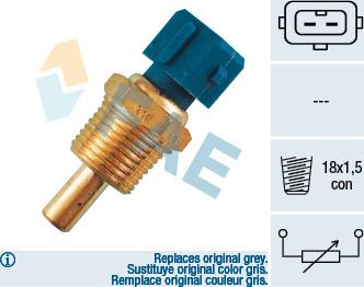 FAE 33150 - Датчик, температура охлаждающей жидкости autosila-amz.com