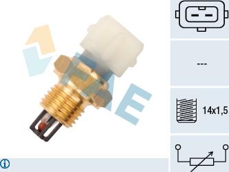 FAE 33170 - Датчик, температура впускаемого воздуха autosila-amz.com