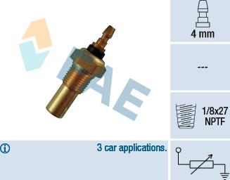 FAE 32460 - Датчик, температура охлаждающей жидкости autosila-amz.com