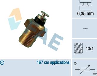 FAE 32110 - Датчик, температура охлаждающей жидкости autosila-amz.com