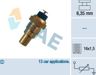 FAE 32210 - Датчик, температура охлаждающей жидкости autosila-amz.com