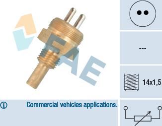 FAE 32720 - Датчик, температура охлаждающей жидкости autosila-amz.com