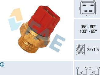 FAE 37960 - Термовыключатель, вентилятор радиатора / кондиционера autosila-amz.com