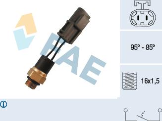 FAE 37550 - Термовыключатель, вентилятор радиатора / кондиционера autosila-amz.com