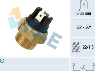 FAE 37390 - Термовыключатель, вентилятор радиатора / кондиционера autosila-amz.com