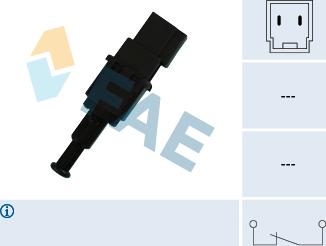 FAE 24490 - Выключатель фонаря сигнала торможения autosila-amz.com