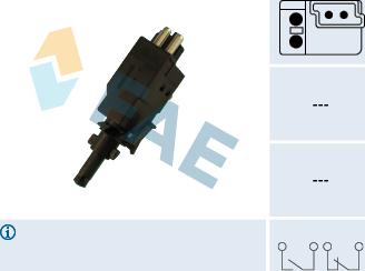 FAE 24590 - Выключатель фонаря сигнала торможения autosila-amz.com
