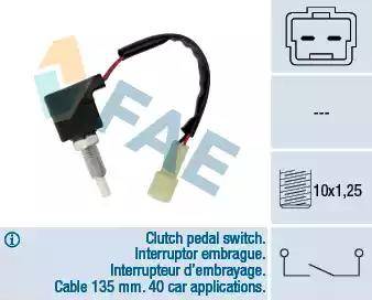 FAE 24542 - Выключатель, привод сцепления (Tempomat) autosila-amz.com