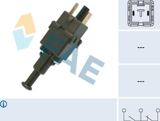 FAE 24515 - Выключатель фонаря сигнала торможения autosila-amz.com