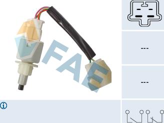 FAE 24604 - Выключатель фонаря сигнала торможения autosila-amz.com
