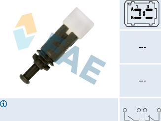 FAE 24895 - Выключатель фонаря сигнала торможения autosila-amz.com