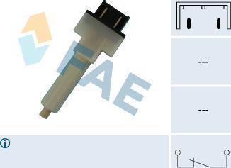 FAE 24280 - Выключатель фонаря сигнала торможения autosila-amz.com