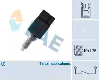 FAE 24721 - Выключатель фонаря сигнала торможения autosila-amz.com