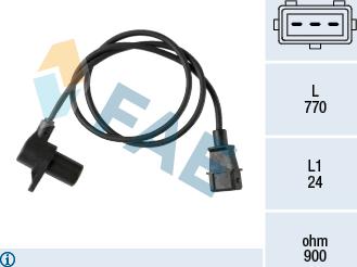 FAE 79451 - Датчик импульсов, коленвал autosila-amz.com