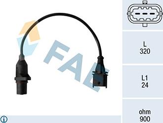 FAE 79484 - Датчик импульсов, коленвал autosila-amz.com