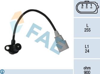 FAE 79050 - Датчик импульсов, коленвал autosila-amz.com