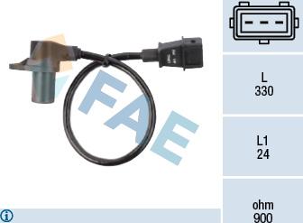 FAE 79051 - Датчик импульсов, коленвал autosila-amz.com