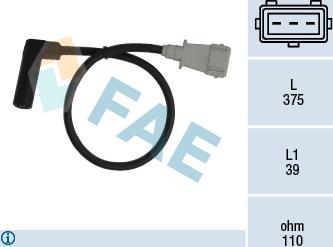 FAE 79152 - Датчик импульсов, коленвал autosila-amz.com